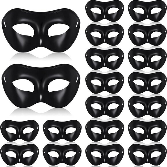 Mardi Gras Masquerade Mask Black Unisex Half Face Mask Retro Venetian Mask for W - Picture 1 of 7